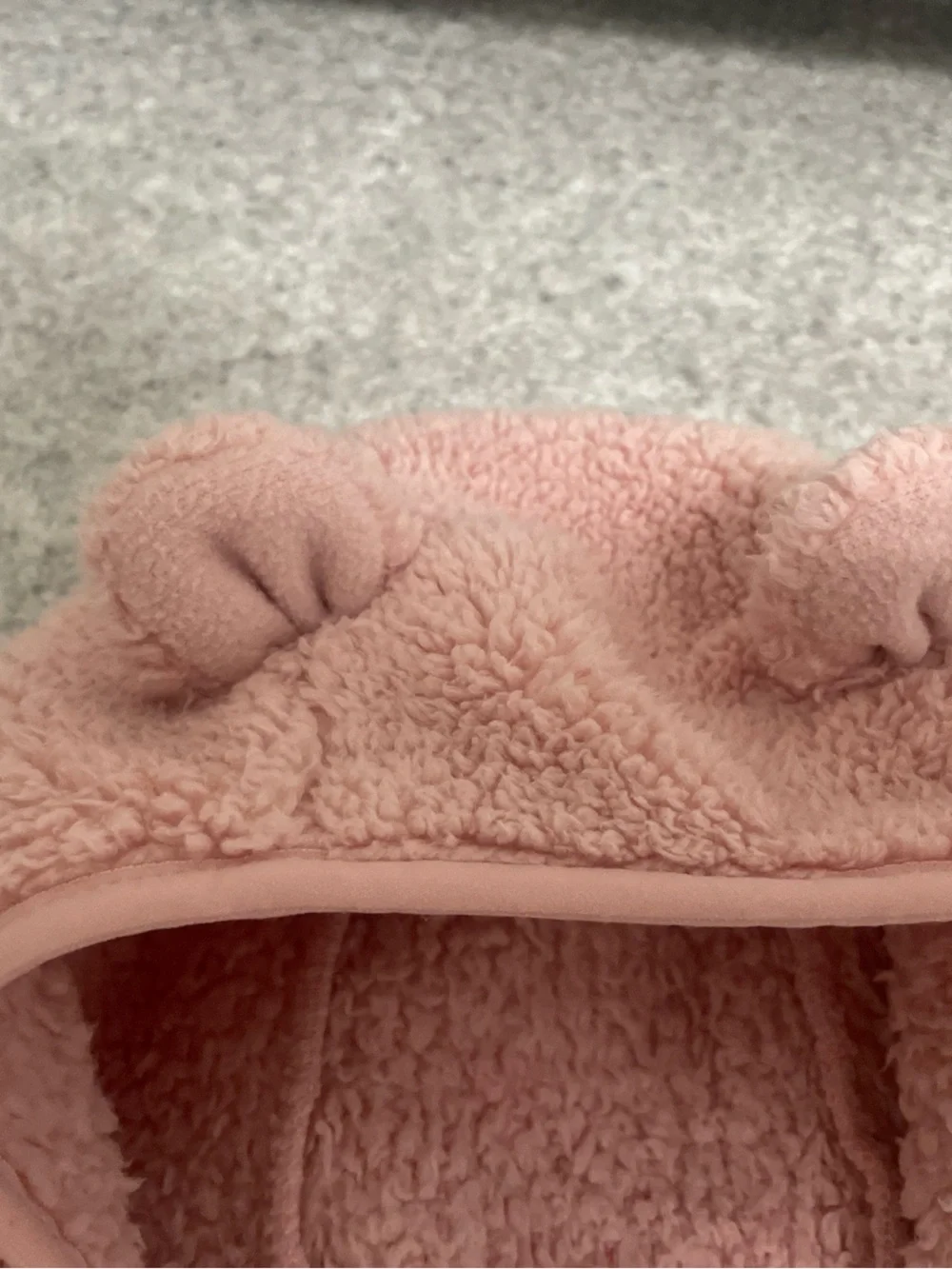The North Face Light Pink Sherpa Hooded Fleece Jacket, EUC, Size 18-24 months